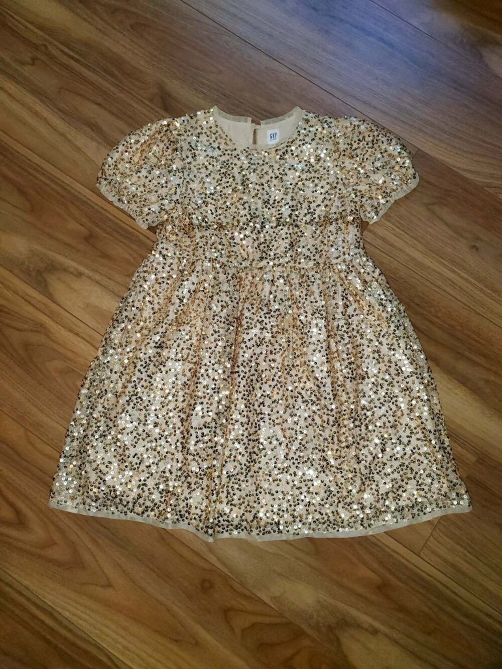 Gap Kids Gold Sequin Dress Size M (8)